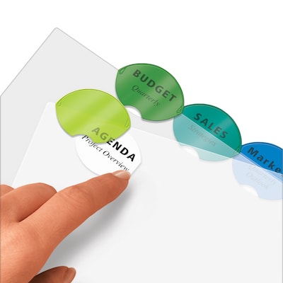Avery Style Edge Insertable Plastic Dividers, 8 Tabs, Multicolored (11201)