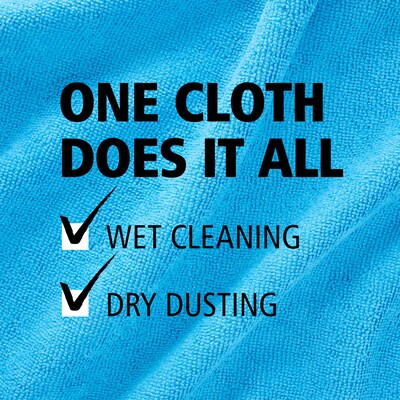 HYGEN r-40 Recycled Microfiber Cleaning Cloths, 16" x 16", Yellow, 24/Pack (1820584)