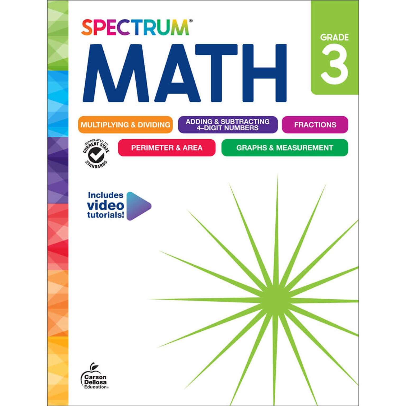 Spectrum Math Workbook, Grade 3, Paperback