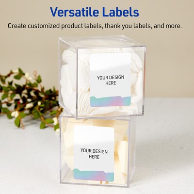 Avery Laser/Inkjet Rectangle Multipurpose Labels, 4" x 3-1/3", White, 80/Pack (S00-F3Q)