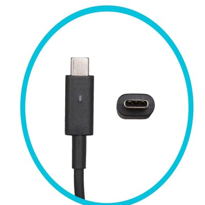 Dell 130W Type C AC Adapter Latitude Laptop, Black (MW1G8)