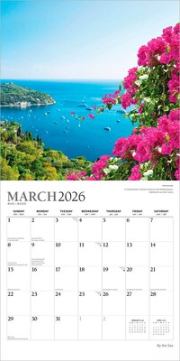 2026 Plato By the Sea 12" x 12" Monthly Wall Calendar (9798330706761)