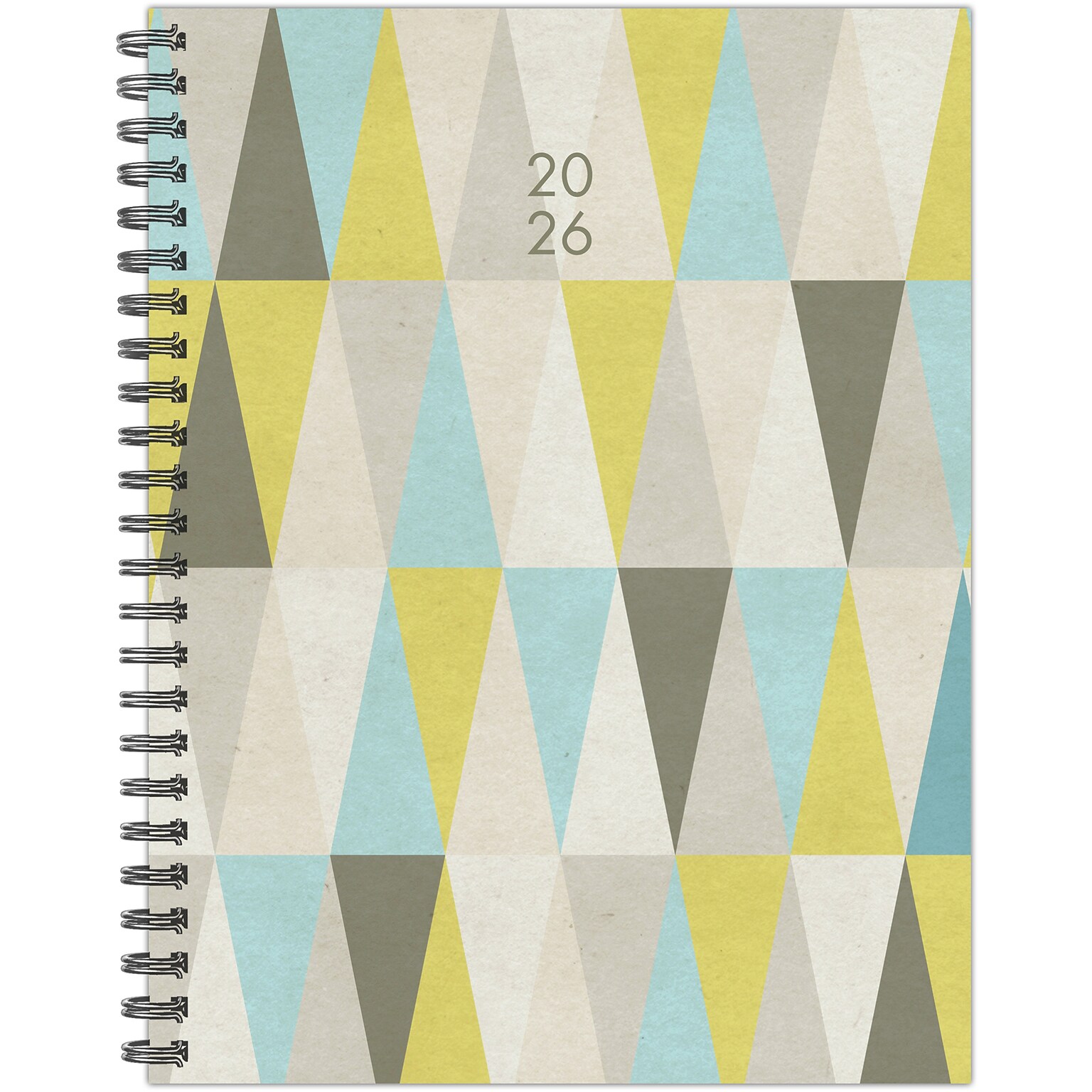 2026 Willow Creek Geometric Gray 6.5 x 8.5 Weekly & Monthly Planner, Paperboard Cover (56660)