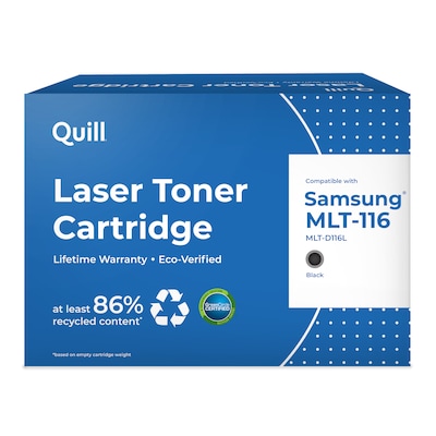 Quill Brand® Remanufactured Black High Yield Toner Cartridge Replacement for Samsung MLT-116 (MLT-D116L) (Lifetime Warranty)