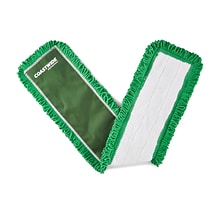 Coastwide Professional™ Looped-End Dust Mop Head, Microfiber, 36 x 5, Green (CW56771)