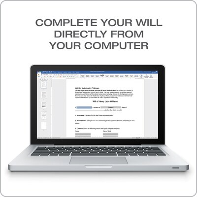 Adams Last Will & Testament, Forms & Instructions (LF235/ALFP117)