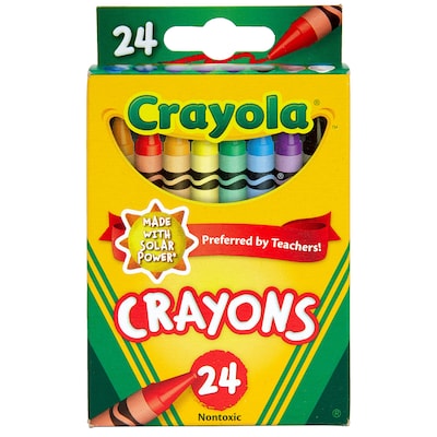 Crayola® Crayons, Assorted Colors, 24/Box (523024)