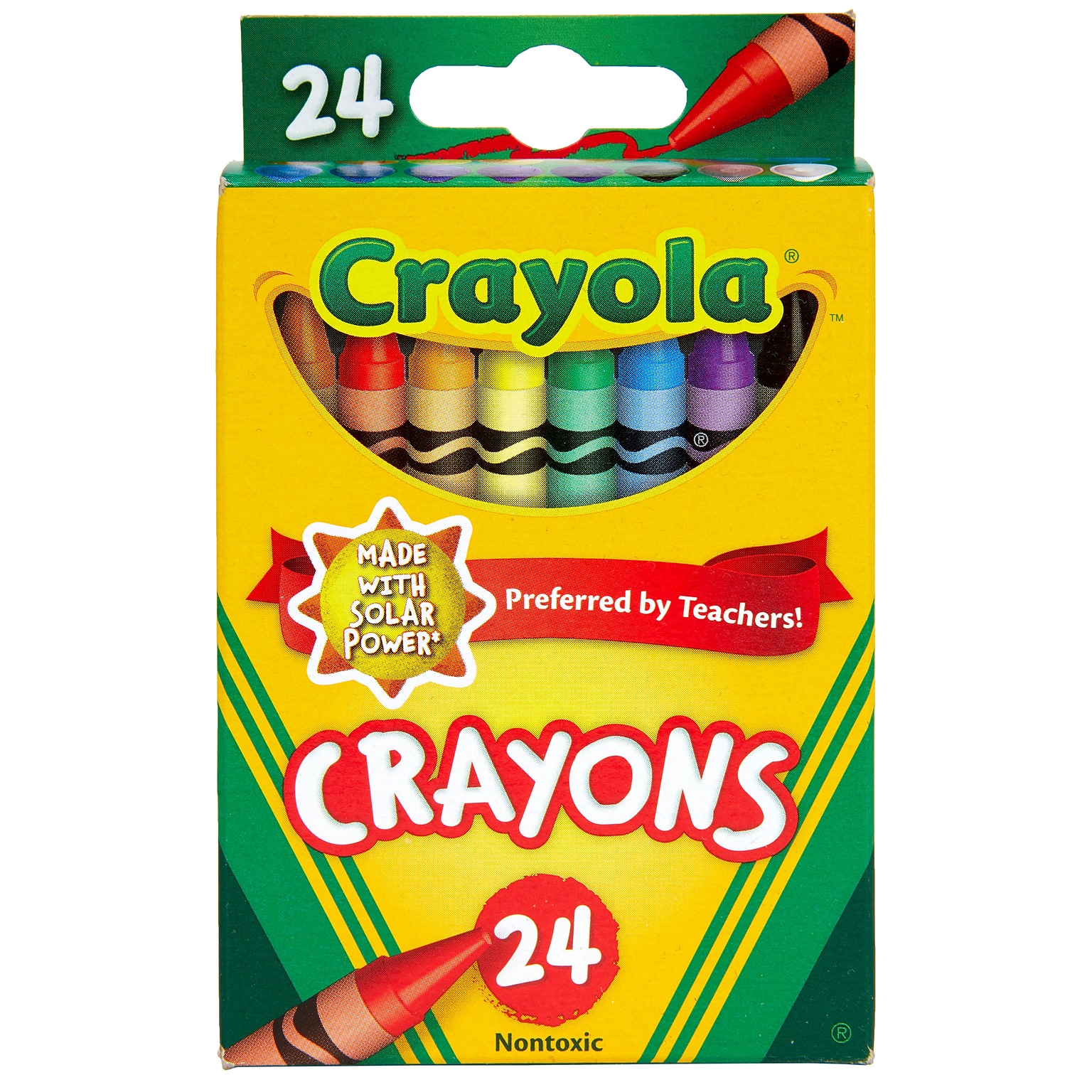 Crayola® Crayons, Assorted Colors, 24/Box (523024)