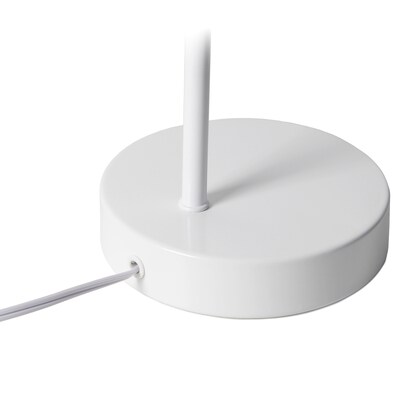 Simple Designs Sleek Essentials LED Desk Lamp, 16", White (LD1077-WHT)