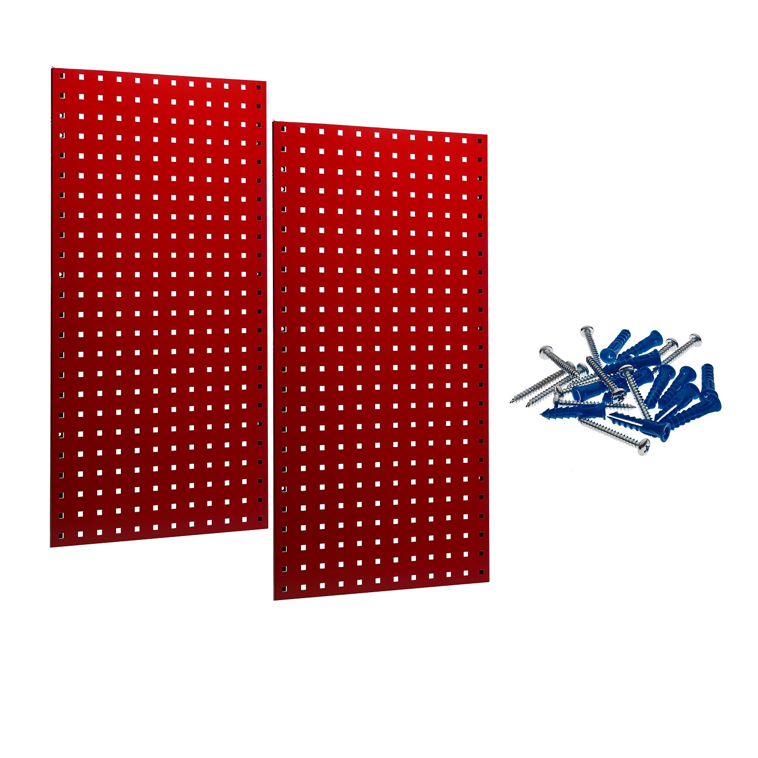 Triton Products LocBoard 18 x 36 x 9/16 Steel Square Hole Pegboards, 2/Set (LB18-R)