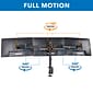 Mount-It! Triple Monitor Mount 3-Screen Desk Stand, Holds Up to 66 lbs., Black (MI-1753)