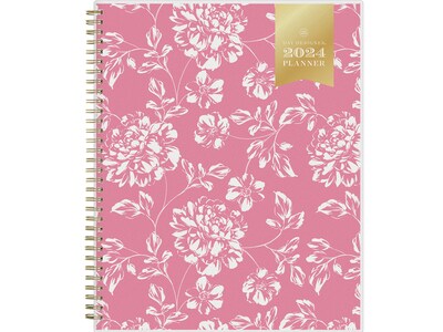 2024 Blue Sky Day Designer Annabel 8.5 x 11 Weekly & Monthly Planner, Pink/White (143892)