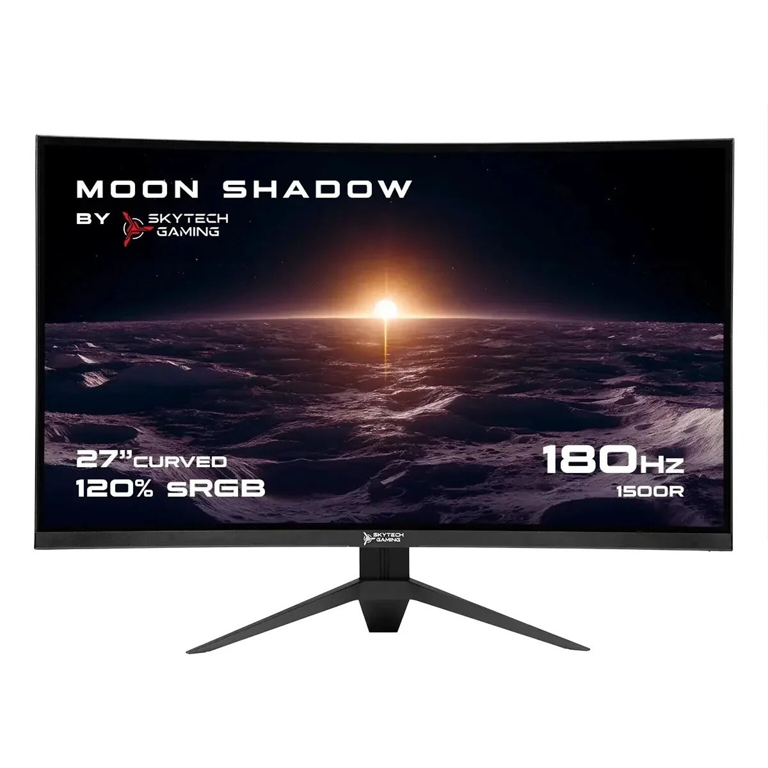 Skytech Moon Shadow 27 Curved 2K 180 Hz Gaming Monitor, Black (MT-MOONSHADOW-0001-B-SK)