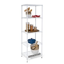 Honey-Can-Do 5-Tier Shelving Unit, 24W, White ( SHF-01055 )