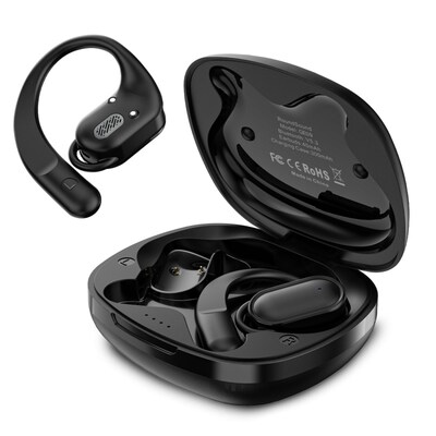 echelon RoundSound Open Ear True Wireless Earbuds, Black (BTK004001)