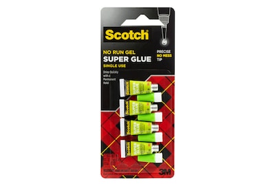  Scotch AD119 Single Use Super Glue, 1/2 Gram Tube, No