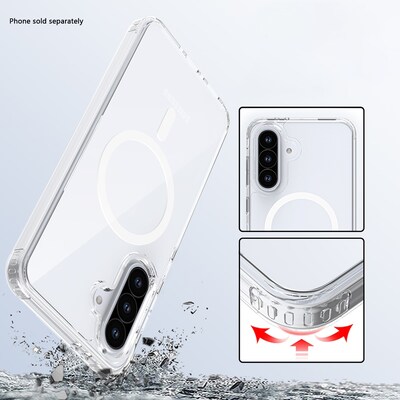 SaharaCase Venture Wallet for Galaxy A56 5G, Shock Absorbing, Clear/Scorpion Black (CP00738)