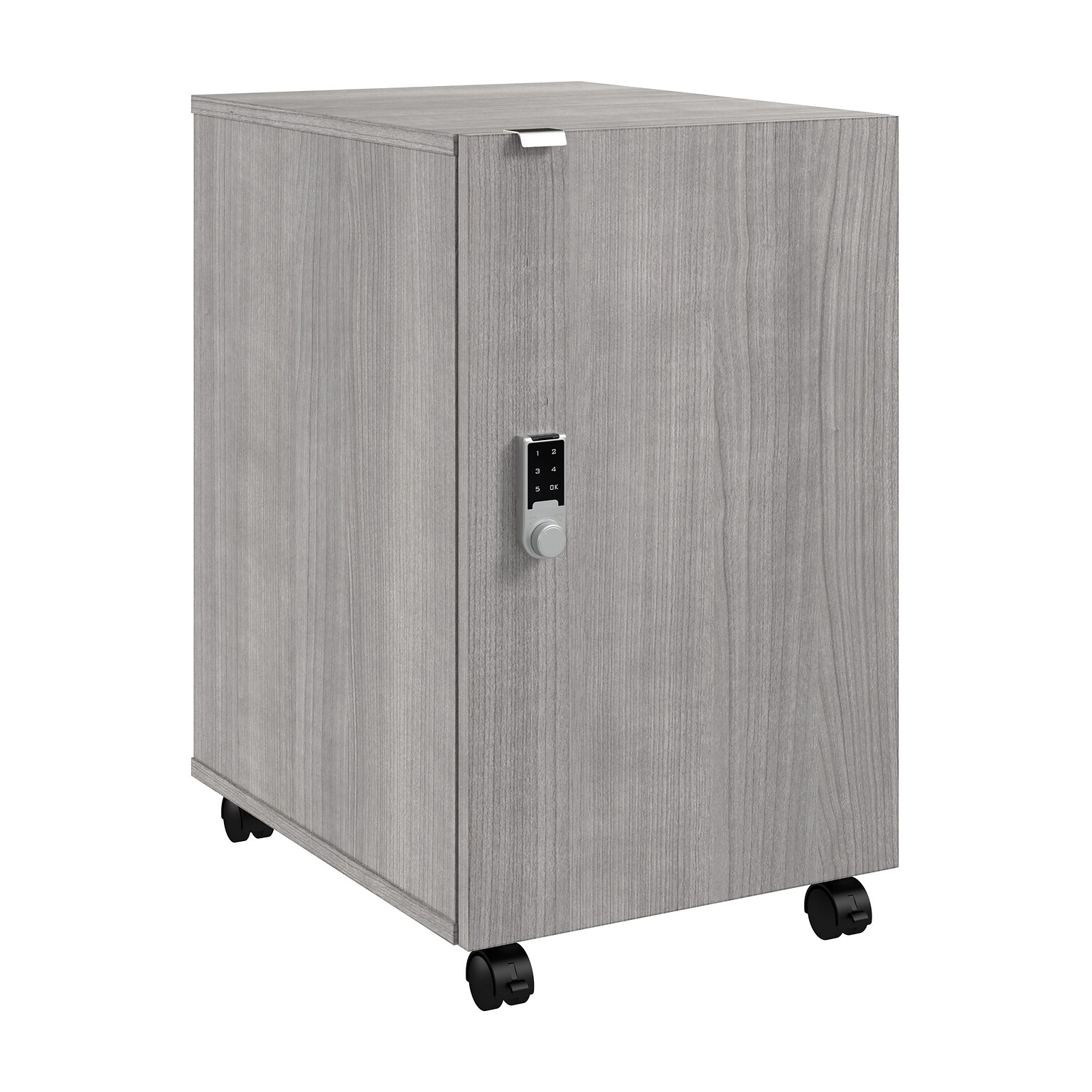 Bush Business Furniture Assure 26H Storage Cabinet, Platinum Gray (AUS116PGSU)