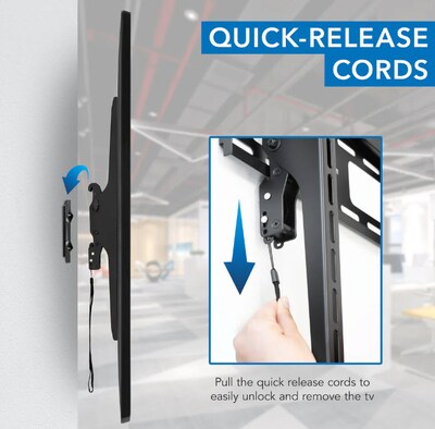 Mount-It! Portrait TV Wall Mount, Black (MI-1377)