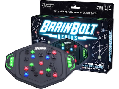 Educational Insights BrainBolt Genius, Handheld Electronic Memory Game, Ages 7+ (8436)