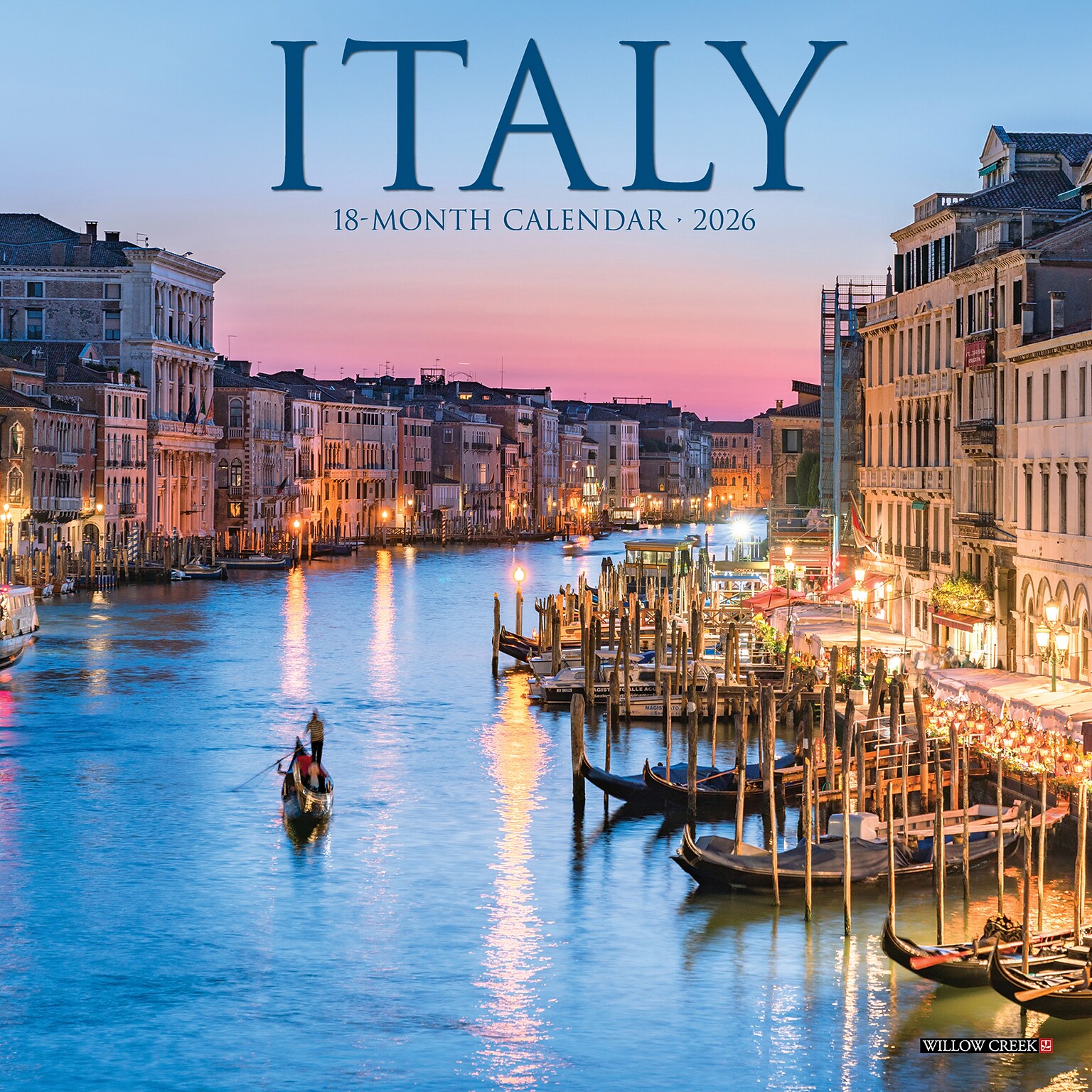 2026 Willow Creek Italy 7 x 7 Monthly Wall Calendar (53621X)