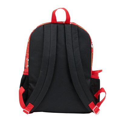 Bioworld Kids 5-Piece Disney Cars Backpack Set, Large, Red and black (B1B8787DSXSB00)