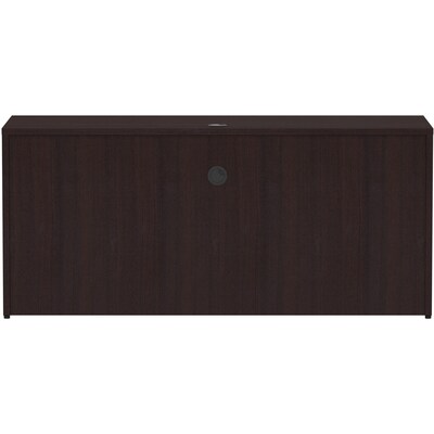 Lorell Essentials Series 66" W Credenza Shell, Espresso (LLR18265)
