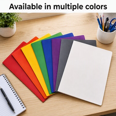 Staples Smooth 2-Pocket Paper Folder, Orange, 25/Box (27535-CC)