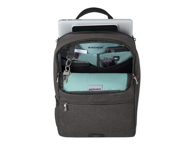 Wenger MX Reload Laptop Backpack, Heather Gray Polyester (611643)