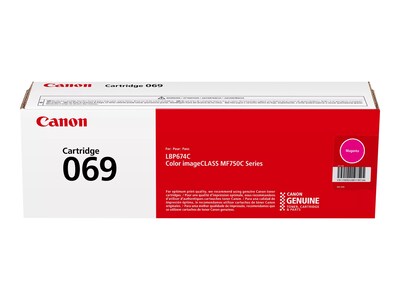 Canon 069 Magenta Standard Yield Toner Cartridge, Print Up to 1,900 Pages (5092C001)