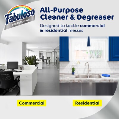 Fabuloso Professional All-Purpose Glass & Surface Cleaner Degreaser Bottle, Lavender Scent, 125 oz. (61051910)