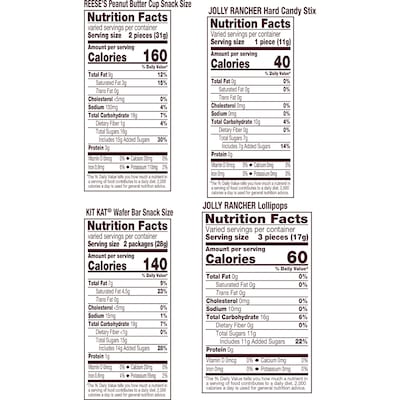 Hershey's Sweets & Chocolate Candy Variety Party Pack, Assorted Flavors, 25.4 oz. (HEC93942)