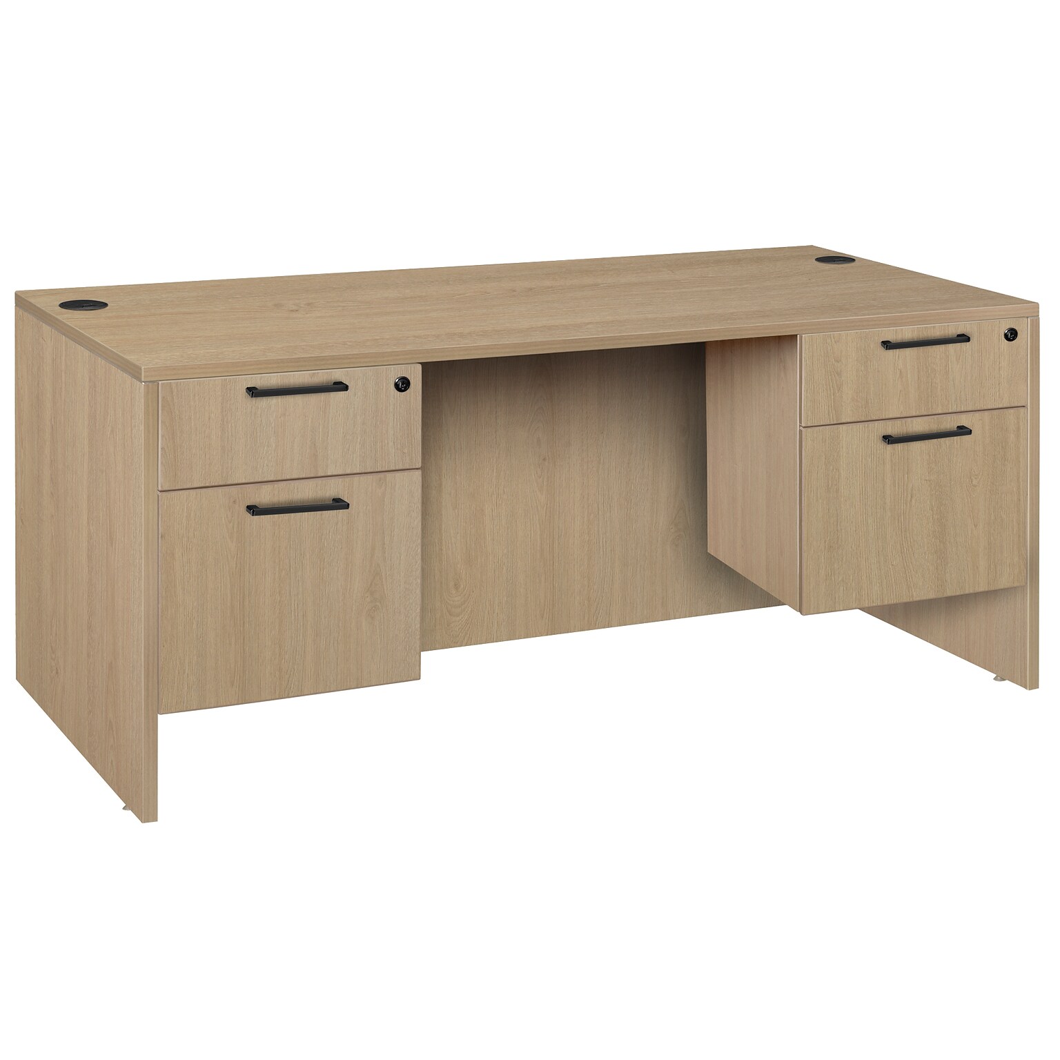 Regency Legacy 66 Double Pedestal Desk, Oak (LDP6630NO)