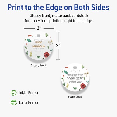 Avery 2" Diameter  Blank Price & Merchandise Tags, White, 300/Carton (95290-GWT25)