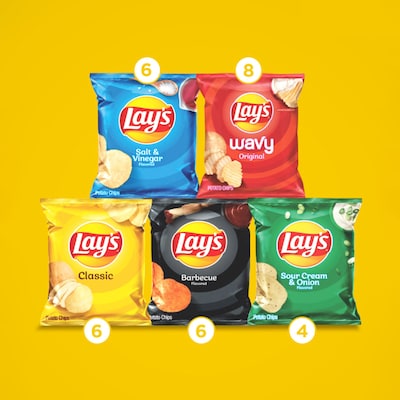 Frito Lay Potato Chip Variety Mix, 45 oz., 30/Pack (220-02672)