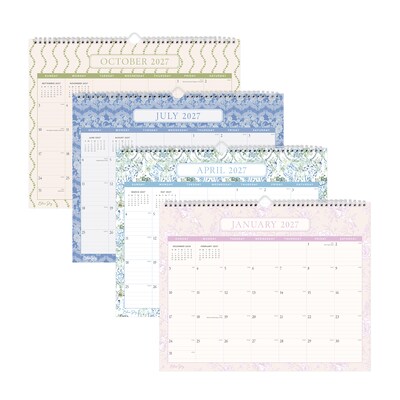2027 Blue Sky 15" x 12" Monthly Wall Calendar, Lilac (160291)