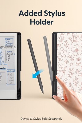 SaharaCase Venture Series 7.3" Slim Folio Case for reMarkable Paper Pro Move, Floral White (TB00510)