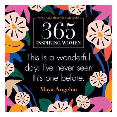 2025 TF Publishing 5.25" x 5.25" 365 Inspiring Women Daily Desktop Calendar (25-3060X)