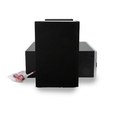 Victor Milwaukee 50 Watt Desktop CD Stereo Wireless Bluetooth System, Silver (VDTS-4450-SL)