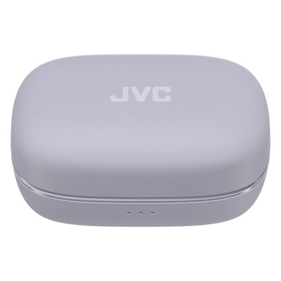 JVC Fitness True Wireless Active Noise Canceling Earbuds with Mic, Earhooks & Charging Case, Bluetooth, Violet (HA-EC75T)