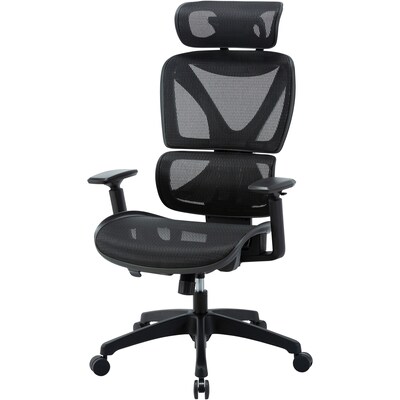 Lorell Xavier Ergonomic Mesh Swivel Executive Chair, Black (LLR84396)