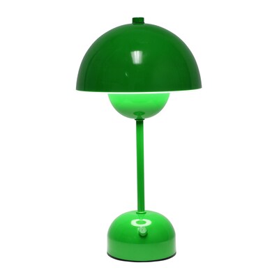 Simple Designs Mushroom Magic LED Table Lamp, Green (LD1069-GRN)
