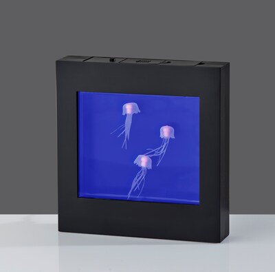 Simplee Adesso 8.75"H LED Jellyfish Motion Light Box, Black (SL3723-01)