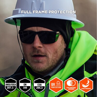 Ergodyne Skullerz SIXTEN-AFASPZ Anti-Fog Safety Glasses, G15 Gray Lens (58260)