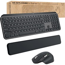 Logitech MX Keys Gen 2 Combo For Business Wireless Keyboard and Laser Mouse, Graphite (920-010923)