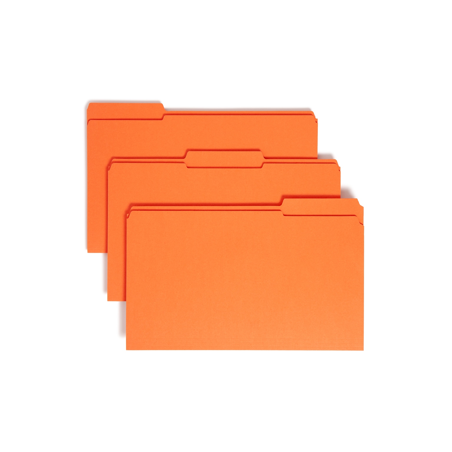 Smead File Folder, Reinforced 1/3-Cut Tab, Legal Size, Orange, 100/Box (17534)