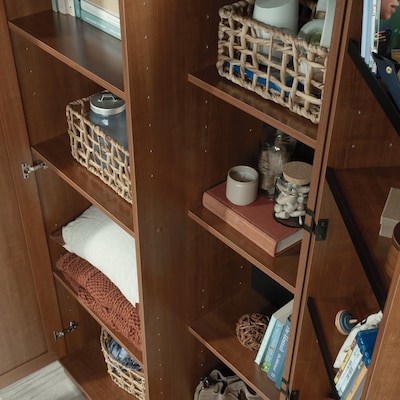 Sauder HomePlus 71"H Storage Cabinet with 12 Shelves, Sienna Oak (411965)
