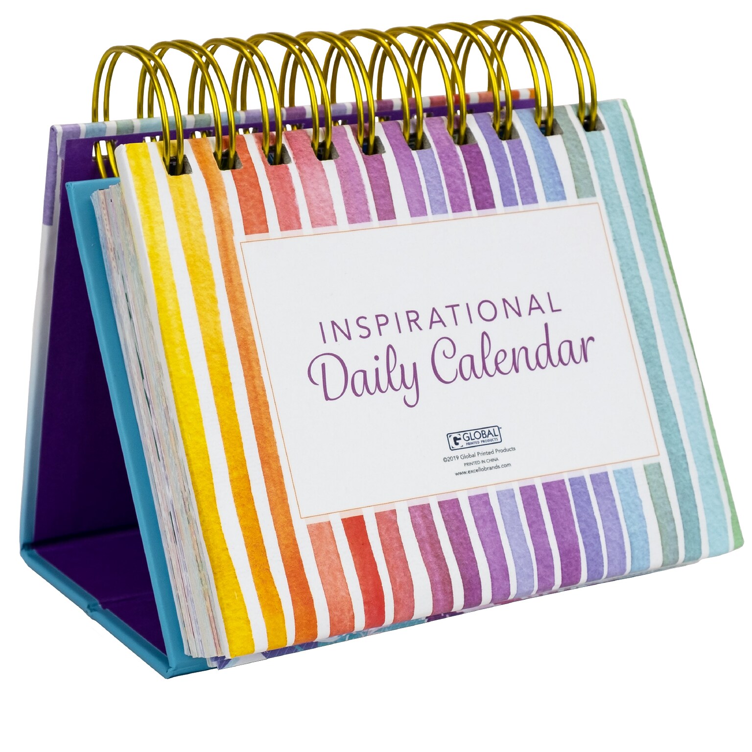 2026 Global Printed Products Rainbow 6 x 6 Day-to-Day Calendar (GPP-0028)