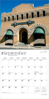 2026 BrownTrout Lone Star State Texas Places 12" x 12" Monthly Wall Calendar (9798330705818)