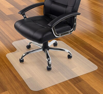 Mount-It! Hard Floor Chair Mat with Lip, 35.5 x 47, Clear Vinyl (MI-7818)